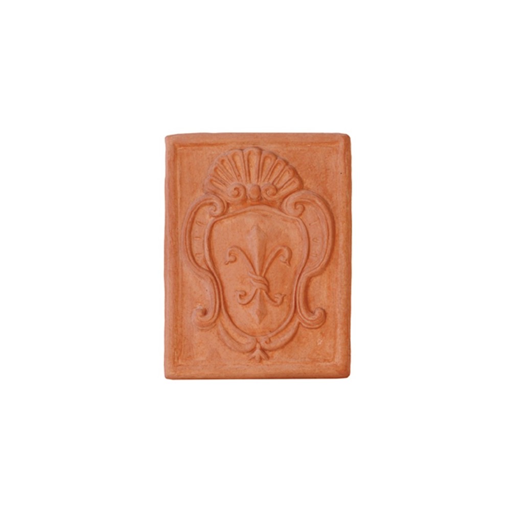 Lily Tile in Terracotta